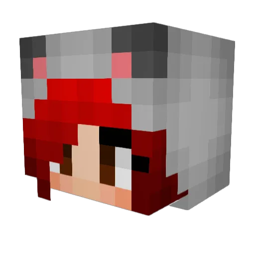tilda130 Minecraft avatar head, 3D render