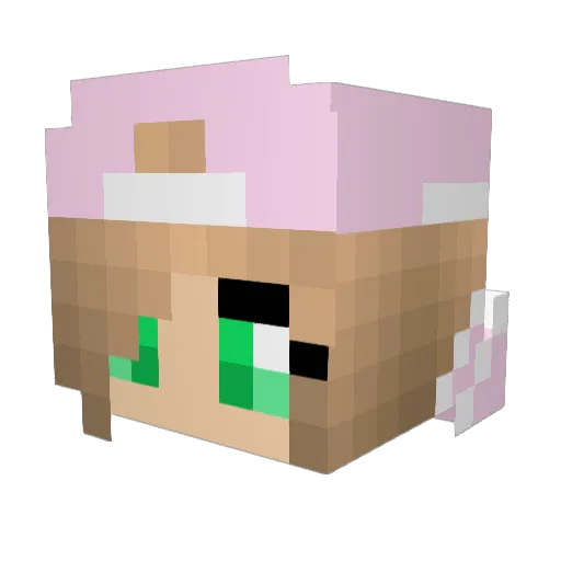 tilde0211 Minecraft avatar head, 3D render