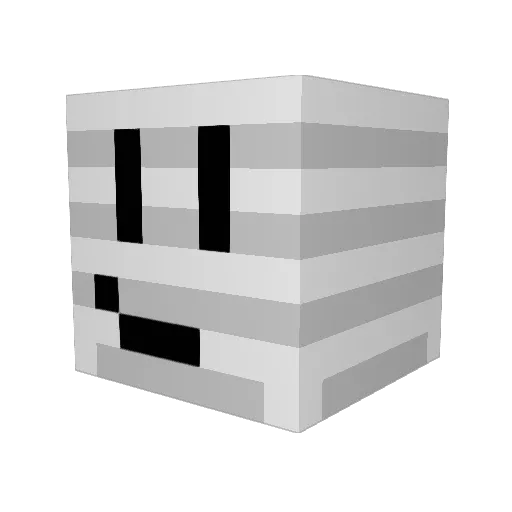 tildearrow Minecraft avatar head, 3D render