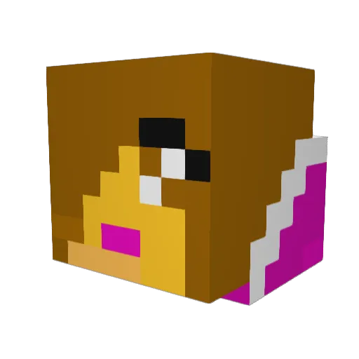 tildelyn Minecraft avatar head, 3D render
