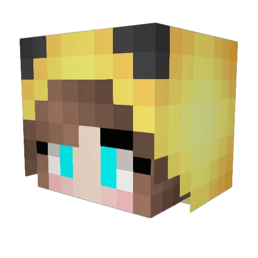tilemonster3 Minecraft avatar head, 3D render