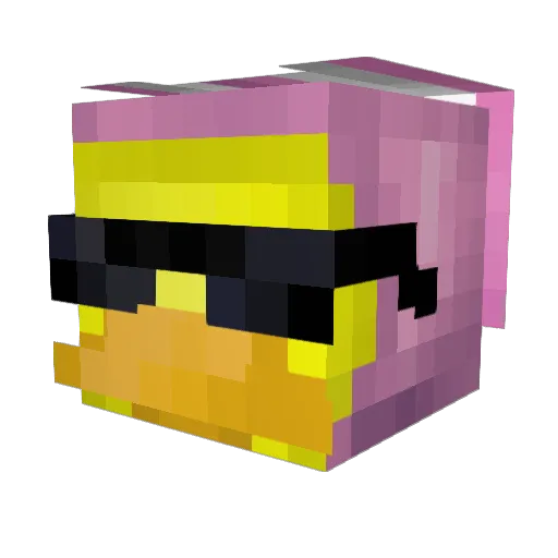 tilib Minecraft avatar head, 3D render