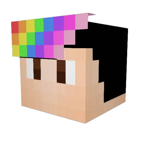 till96 Minecraft avatar head, 3D render