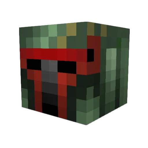 tillerbean Minecraft avatar head, 3D render