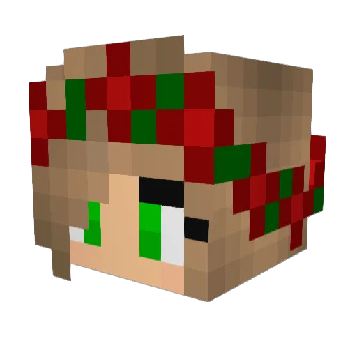tilly0211 Minecraft avatar head, 3D render