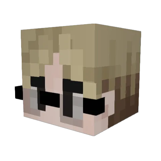 tillycat_harv Minecraft avatar head, 3D render