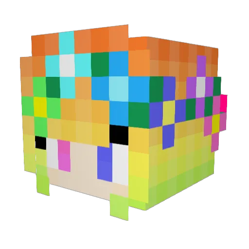 tillytyy Minecraft avatar head, 3D render