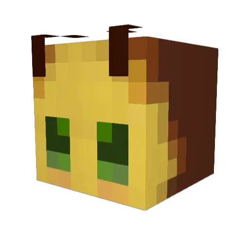 tiltedcloudz Minecraft avatar head, 3D render