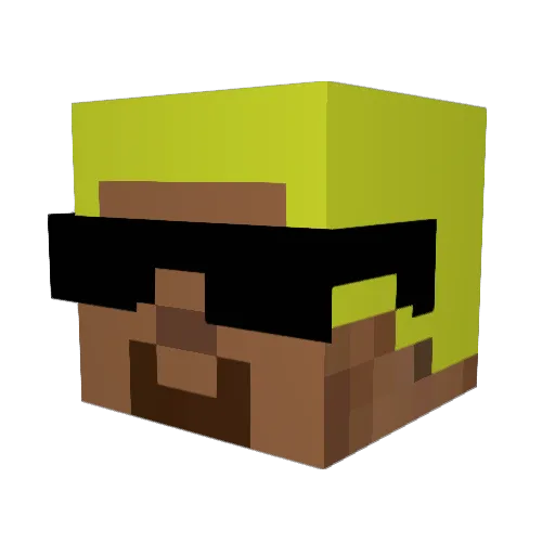 tilyyy Minecraft avatar head, 3D render