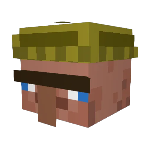 tim37 Minecraft avatar head, 3D render