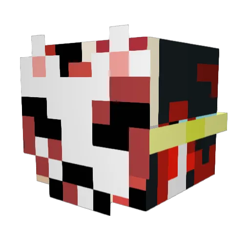 tim424 Minecraft avatar head, 3D render