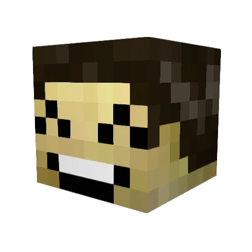 tim7078 Minecraft avatar head, 3D render