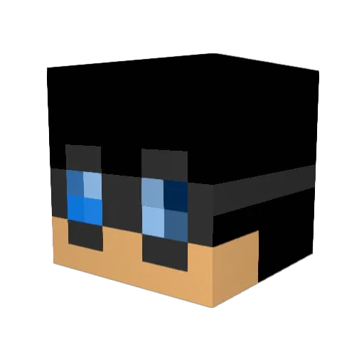 tim_004 Minecraft avatar head, 3D render