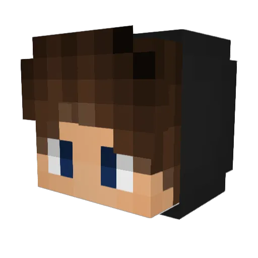 tim_1709 Minecraft avatar head, 3D render