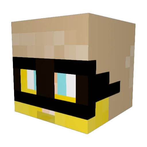 timallan23 Minecraft avatar head, 3D render