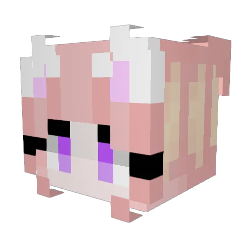 timayazaika Minecraft avatar head, 3D render