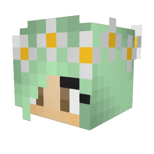 timbalia Minecraft avatar head, 3D render