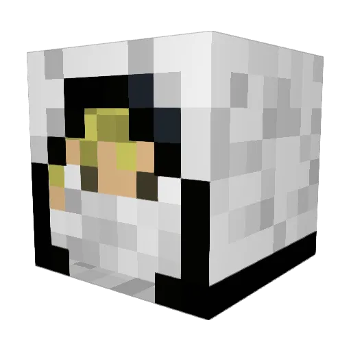 timbalina Minecraft avatar head, 3D render
