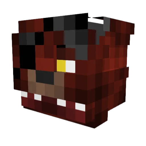 timberwolfking Minecraft avatar head, 3D render