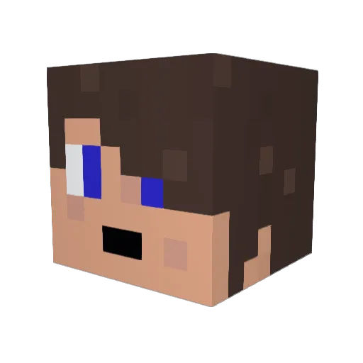 timdeboss Minecraft avatar head, 3D render