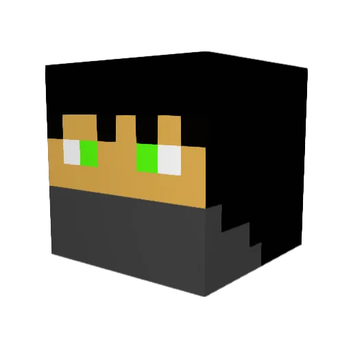 timdoe Minecraft avatar head, 3D render