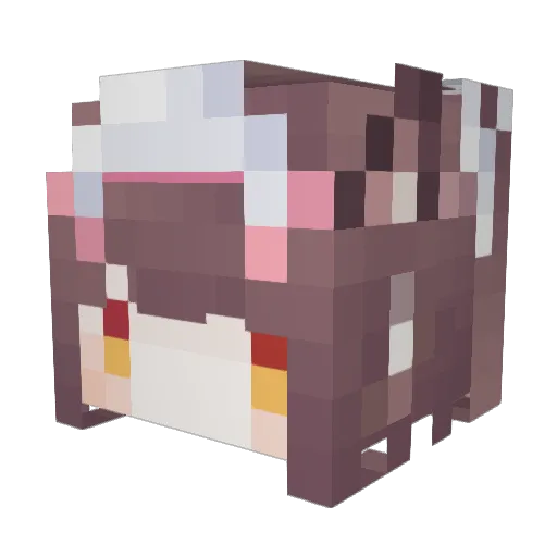 timeb0m6 Minecraft avatar head, 3D render