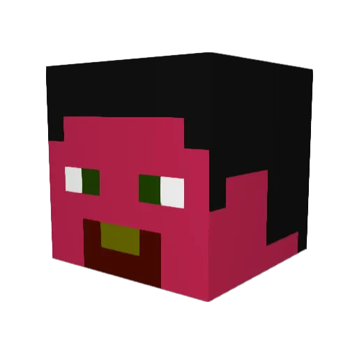 timeclocker92 Minecraft avatar head, 3D render