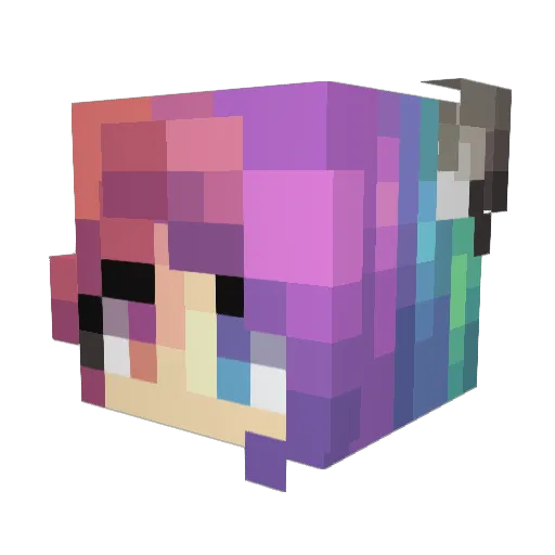 timeforkatz Minecraft avatar head, 3D render