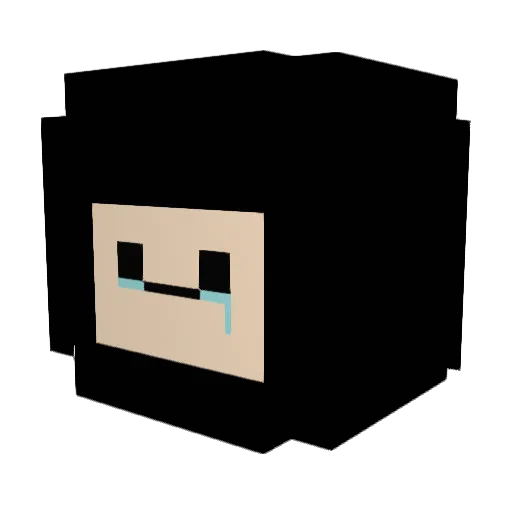timegap Minecraft avatar head, 3D render