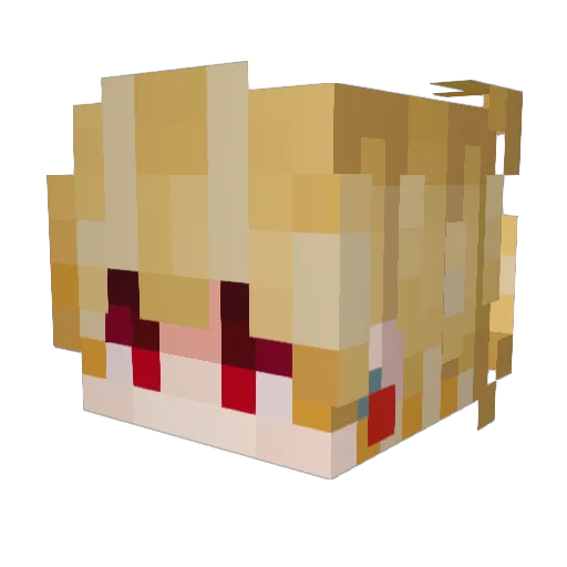 timelinings Minecraft avatar head, 3D render