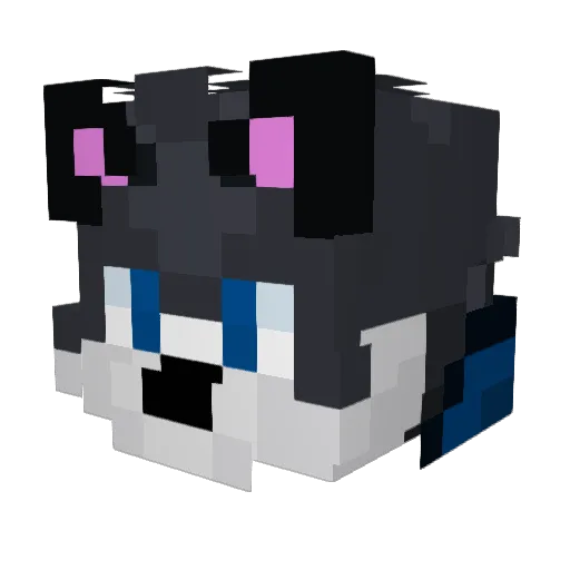 timetomine Minecraft avatar head, 3D render