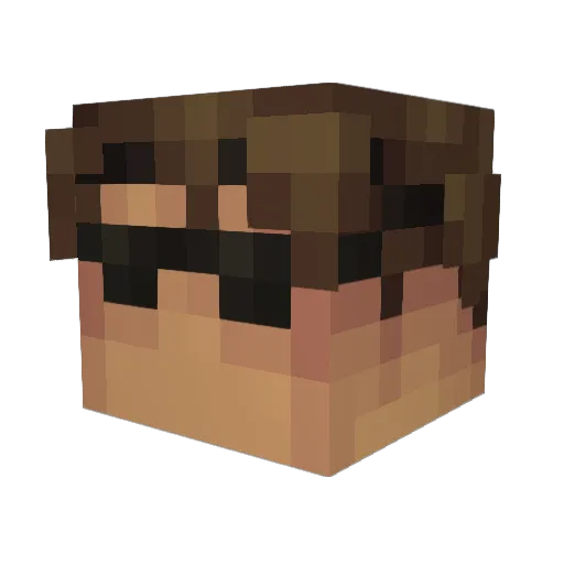 timewizard25 Minecraft avatar head, 3D render