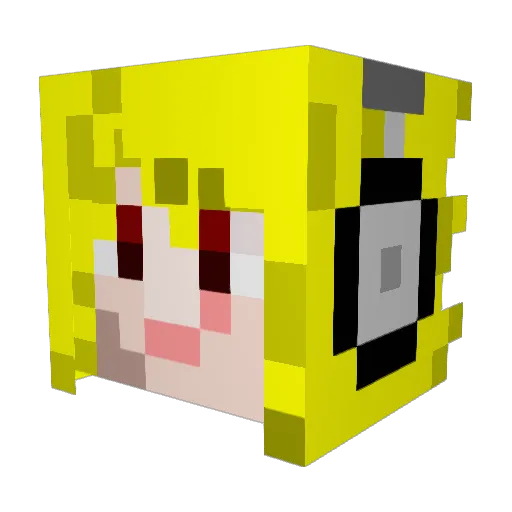 timgangster Minecraft avatar head, 3D render