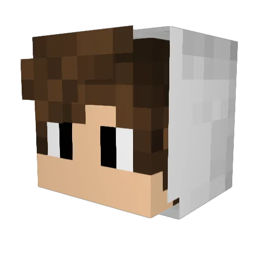 timijslv Minecraft avatar head, 3D render
