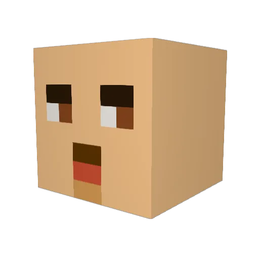 timitimmy Minecraft avatar head, 3D render