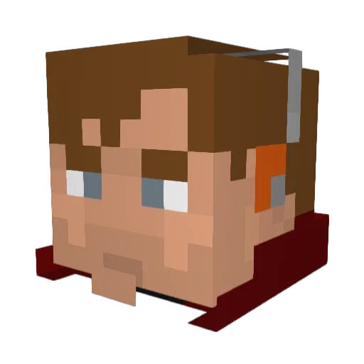 timjj123 Minecraft avatar head, 3D render