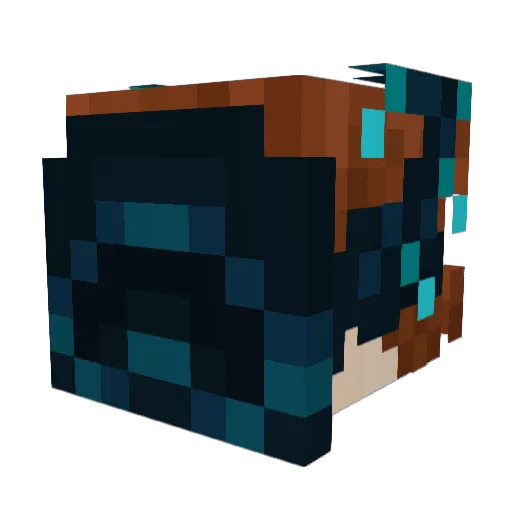timk0fey Minecraft avatar head, 3D render