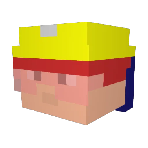 timka4ek Minecraft avatar head, 3D render
