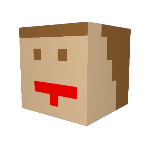 timmayhaggs Minecraft avatar head, 3D render
