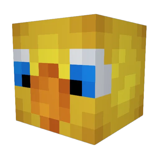 timmii Minecraft avatar head, 3D render