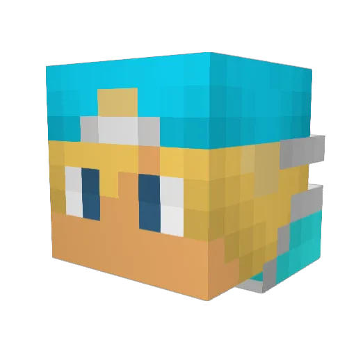 timmy12m Minecraft avatar head, 3D render