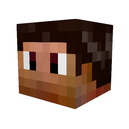 timocrates Minecraft avatar head, 3D render