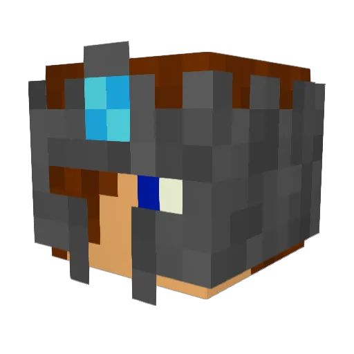 timon54 Minecraft avatar head, 3D render