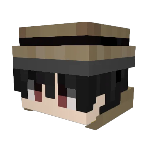 timotelamarmotte Minecraft avatar head, 3D render