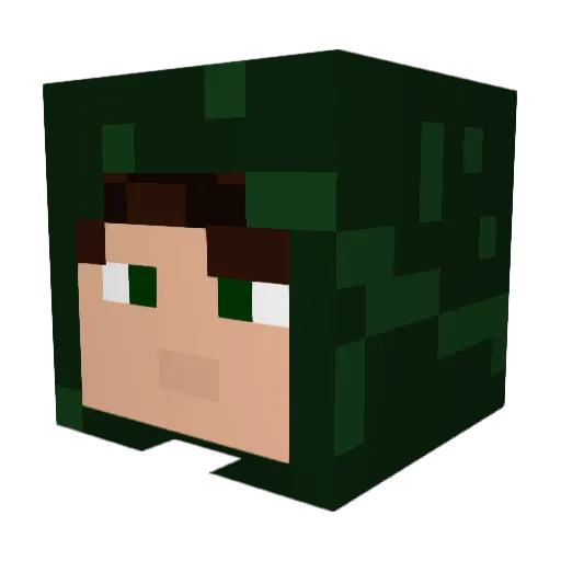 timotheus Minecraft avatar head, 3D render