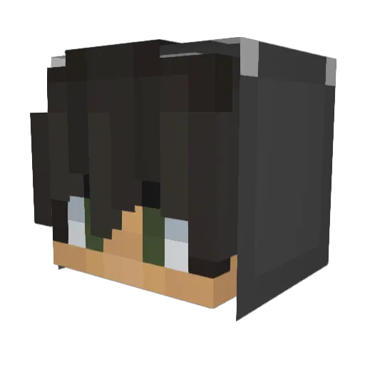 timotollpatsch Minecraft avatar head, 3D render