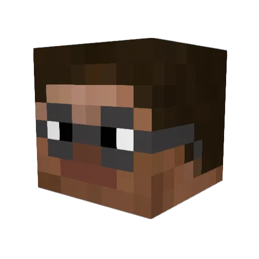 timoxakartoxa Minecraft avatar head, 3D render