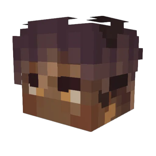 timpaniic Minecraft avatar head, 3D render