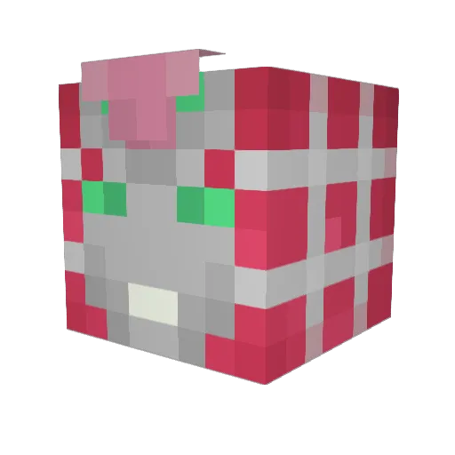 timpsy Minecraft avatar head, 3D render