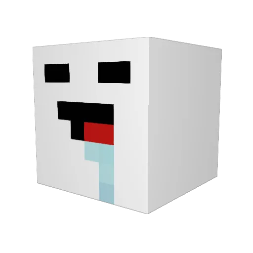 timpzter Minecraft avatar head, 3D render